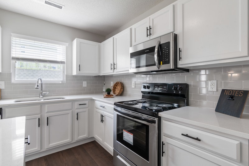 modern kitchen with upgraded appliances